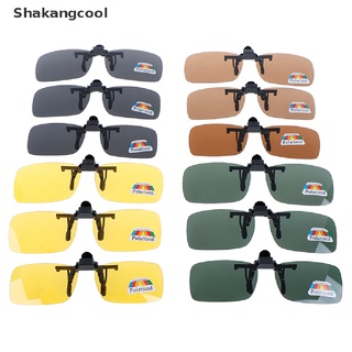 【SKC】 Clip-on Polarized Day Night Vision Flip-up Lens Driving Glasses Sunglasses 【Shakangcool】