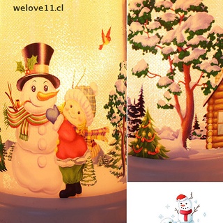 WELO Santa Claus Christmas Flame Candle Lamp Merry Christmas Decor for Home CL