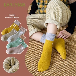 EARLYIAN Spring Middle Socks Boys Girls Warmer Kids Socks Cute Fashion Cartoon 5 Pairs Soft Cotton for Sports Breathable Floor Socks
