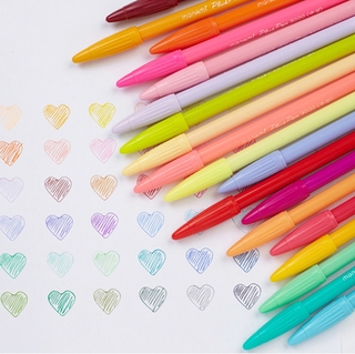winzige 36 colores pluma de color de agua coreano resaltador dibujo pluma suministros escolares