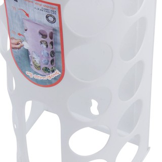 dispensador de bolsas de comestibles de cocina, dispensador de plástico, bolsa de compras, color blanco (7)