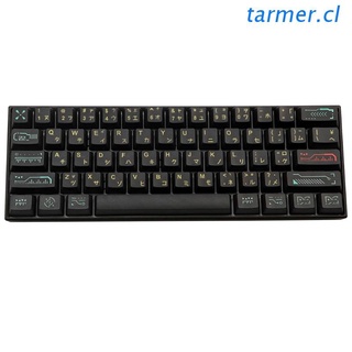 tar2 teclado mecánico oem perfil dye-sub teclado para gh60 gk64 71 teclas pbt teclas