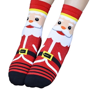 lindo suave transpirable de dibujos animados calcetines de navidad accesorios de navidad (3)