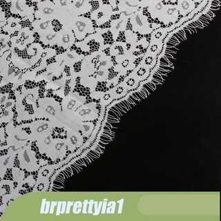 [BRPR1] Ribete de encaje de pestañas blancas DIY apliques de costura adornos artesanales 110x150 cm