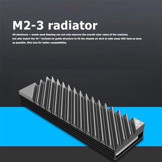 [misstime]M.2 Ssd NVMe disipador de calor M2 2280 disco duro de estado sólido aluminio disipador de calor con almohadilla térmica de escritorio PC junta térmica