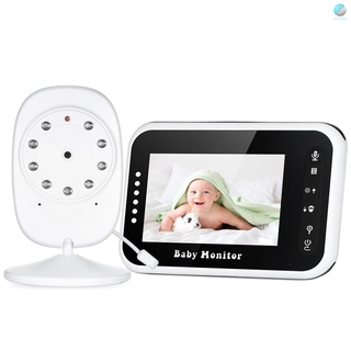 Ola 3.5 pulgadas Baby Monitor soporte 2 cámaras Zoom en función llorando luz de advertencia VOX visión nocturna infrarroja bidireccional Talk 8