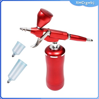 rechageable mini compresor cepillo de aire pintura spray manguera arte kit (2)