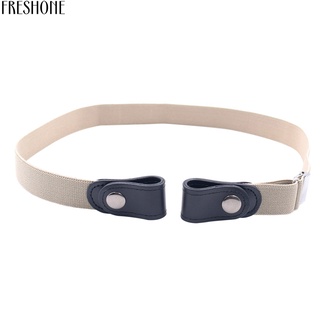 Freshone cinturón elástico multicolor sin hebilla pantalones cinturón Durable accesorio de moda (6)