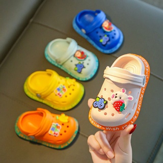 Niños agujero zapatos Baotou bebé niñas sandalias y zapatillas (1)