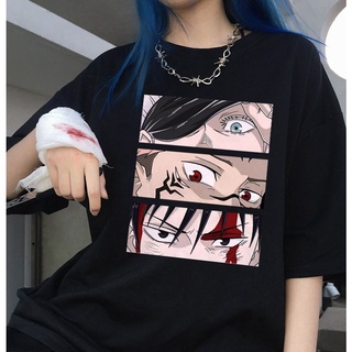 Negro Oversize Hongo Impresión T-shirt Mujeres Punk Gótico Ropa Harajuku Streetwear Señoras Tops (4)