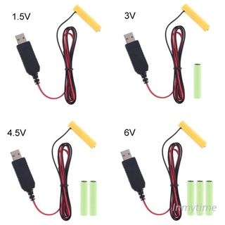 INM LR03 AAA Battery Eliminator USB Type C Power Supply Cable Replace 1-4pcs AAA Battery For Electric Toy Flashlight Clock