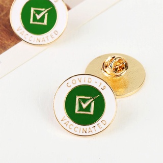 SUSANS 2021 Vaccinated Lapel Pin Backpack Vaccine Brooch Commemorative Badge New Fashion Jewelry HardEenamel Novelty Got Vaccinated (7)