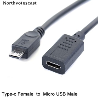 Northvotescast USB Type-c hembra a Micro USB macho OTG conector adaptador NVC nuevo