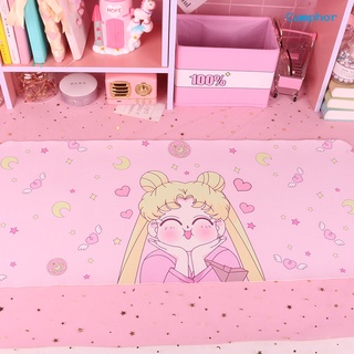 Alcanfor alfombrilla de ratón Sailor Moon impresión impermeable grande antideslizante alfombrilla de escritorio para juegos