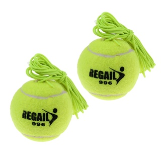 pack de 2 bolas de repuesto de entrenador de tenis con cuerda elástica para práctica