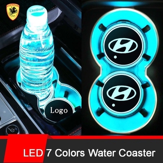 Coche de agua Cover Cover Cubierta de coche Mat Mat Agua Pad Color Colorida Luz LED para Hyundai Ioniq Hybrid Elantra Tucson Reina Santa Fe Kona Accent (1)