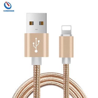 Cable cargador USB de 1 m de nailon trenzado Cable de carga de datos de sincronización de Cable para iPhone
