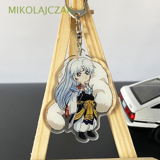 MIKOLAJCZAK For Kids Inuyasha Keychain Jewelry Key Ring Animation Peripheral Miniatures Pendant Gifts Scultures Hot Blood Anime Acrylic Figurine Model