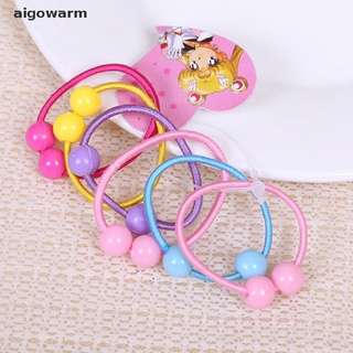 Aigowarm 50 Pcs Assorted Elastic Rubber Hair Rope Band Ponytail Holder for Kids Girl CL