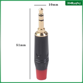 2 conectores estéreo de 3.5 mm para adaptador de soldadura de audio de micrófono diy (5)