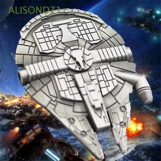 Alisondz1 llaveros con colgante de Star Wars/minlenium/Spaceship/Milenium/Star Wars