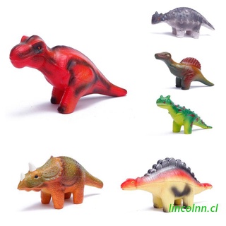 linco 6 piezas dinosaurio squishy juguetes conjunto para alivio del estrés de aumento lento super suave exprimir juguetes de dinosaurio