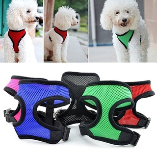 chaleco de malla ajustable suave para mascotas/perro/cachorro/arnés para caminar (9)