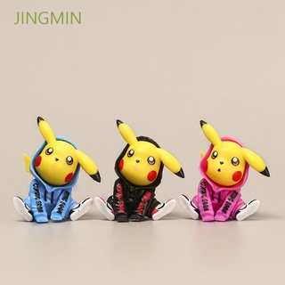 Figuras De acción De jingmin/juguetes/juguetes De Anime/Sculaturas Miniaturas coleccionables/Modelo Pikachu/estatuilla