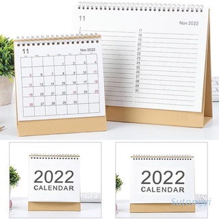 sut 2022 simple calendario de escritorio inglés bobina diaria planificador mensual calendario anual agenda organizador de oficina en casa