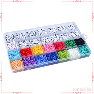 4000pcs Glass Seed Beads for Jewelry Making Mini Bracelet Beads DIY Kit Set