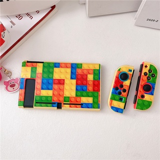 Nintend Switc OLED Lindo Lego Puzzle Consola De Juegos De Manija Cubierta Suave