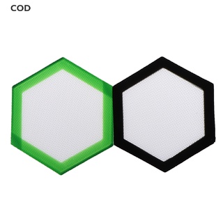 [COD] Hexagon Oil Slick Concentrate Pads Mat Oil Slick Non Stick Fiber Glass Silicon HOT (6)
