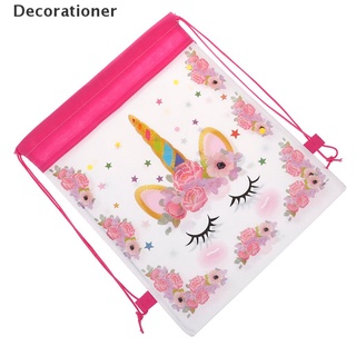 (newfashionhg) unicornio bolsa con cordón de viaje bolsa de almacenamiento mochilas escolares niños regalos de cumpleaños en venta
