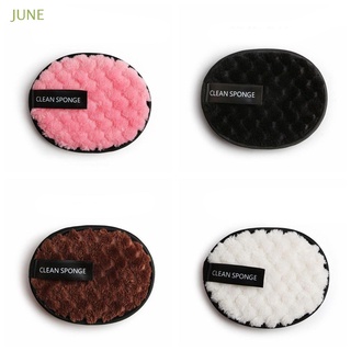 JUNE Women Cleansing Cloth Pads Cosmetic Face Cleaner Makeup Remover Towel Microfiber Reusable Magical Tools Beauty Essentials Soft Plush puff