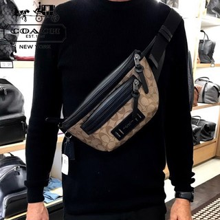 COACH spot nueva bolsa de cuero multifunción bolsillos para hombre