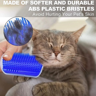 1pcs producto para mascotas/gato auto-aplanadora cepillo de pared esquina gatos masaje/auto-aplanadora cepillo peine con Catnip gato frota cara con peine cosquillas (3)