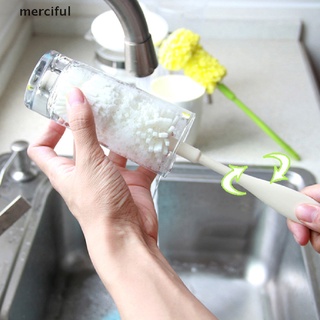 misericordioso mango largo esponja taza cepillo limpieza vidrio botella de leche taza lavado limpio cepillo cl (7)