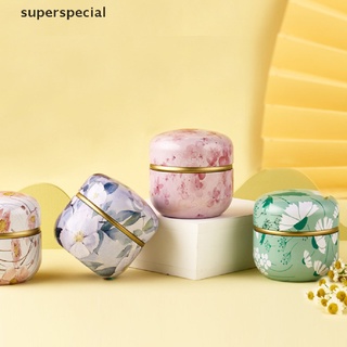 【cial】 Retro Floral Tin Gift Jewelry Box Cookie Candy Tea Storage Box Candy Gift Case .