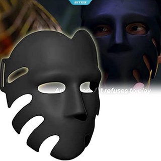 Juego de calamar para adultos Ronda Seis Máscara de cara completa Supervisor de juego de cosplay Accesorios de mascarada Máscara de Navidad [BTR]
