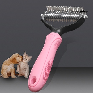 [se]mascotas Perro gatos nudos removedor de rastrillo pelo desprendiendo el aseo Trimmer peine cepillo herramienta (2)