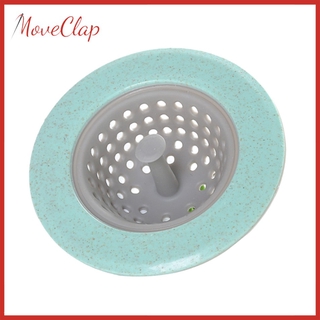 moveclap - colector de pelo de silicona para drenaje de baño, bañera de ducha, colador, trampa, tapón, color rosa (8)