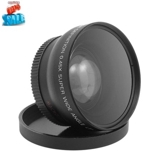 lentes de gran angular 0.45x 52 mm gran angular hd lente de cámara de gran angular con lente macro
