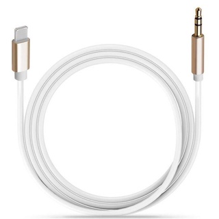 Cable auxiliar para iPhone 7/8/X/5s/6 para iluminación a mm macho Jack Cable de Audio (1)