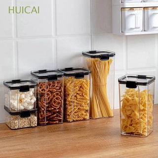 Huicai refrigerador Transparente De Plástico 460/700/1300/1800ml/contenedor De almacenamiento De Alimentos