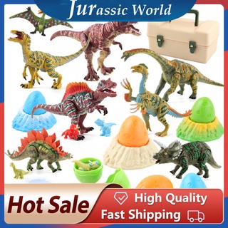 dinasour jurassic world dinosaurio huevo juguete traje tyrannosaurus rex animal juguete para niño cumpleaños regalo de navidad