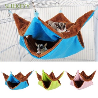 SHEKEYY Soft Pet Hanging Cage Comfortable Hamster House Hamster Hammock Winter Guinea Pig Nest Hammock Tent Squirrel Warm Mat Small Animal Sleeping Bed/Multicolor