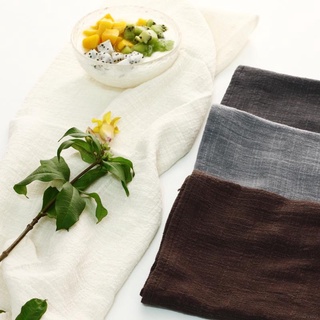 Mantel de lino de algodón fotografiado de fondo servilletas cubierta de mesa cocina Picnic mantel individual decoración de escritorio