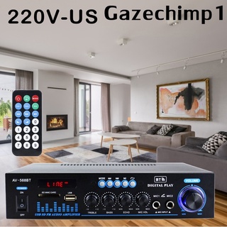 [Gazechimp1] amplificador de Audio inalámbrico Bluetooth 12V 220V con pantalla LCD para altavoces caseros