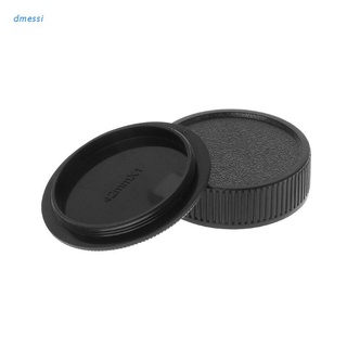 dmessi Rear Lens Body Cap Camera Cover M42 42mm Anti-dust Screw Mount Protection Black