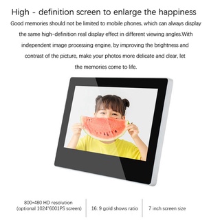 marco de fotos digital con bluetooth 720p hd electrónico álbum enchufe de la ue (5)